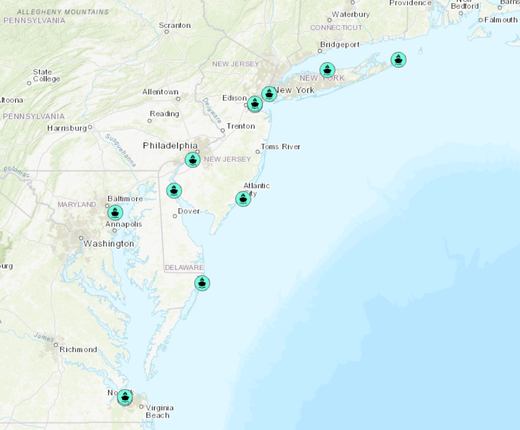 Offshore Wind Ports in the Mid-Atlantic